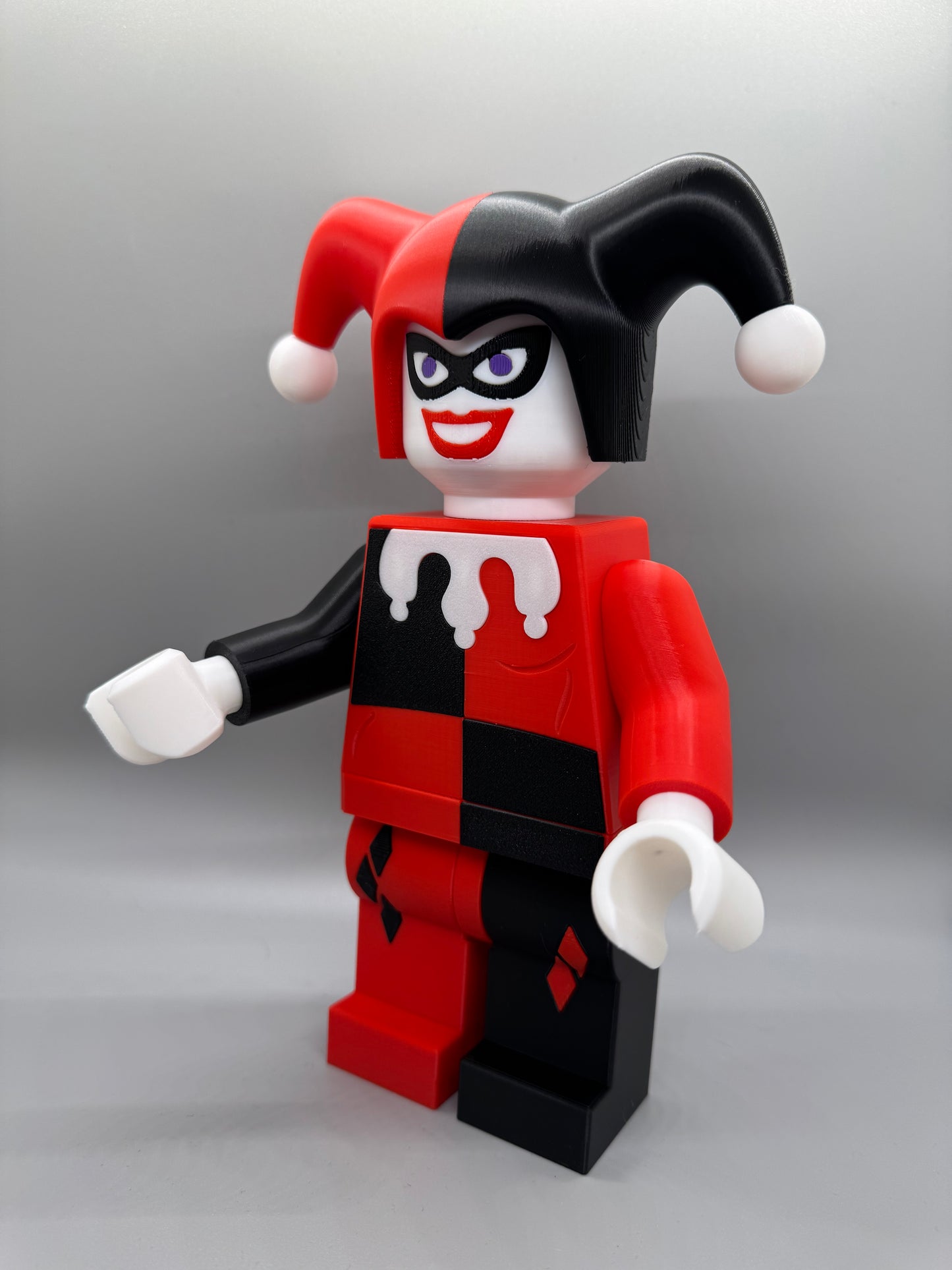 Harley Quinn DC Figure - 9in Tall Lego Inspired Brick MegaFigure