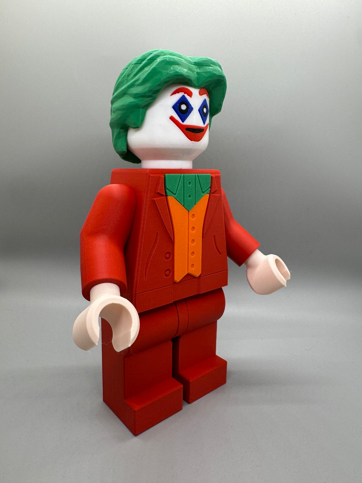 The Joker DC Figure - 9in Tall Lego Inspired Brick MegaFigure