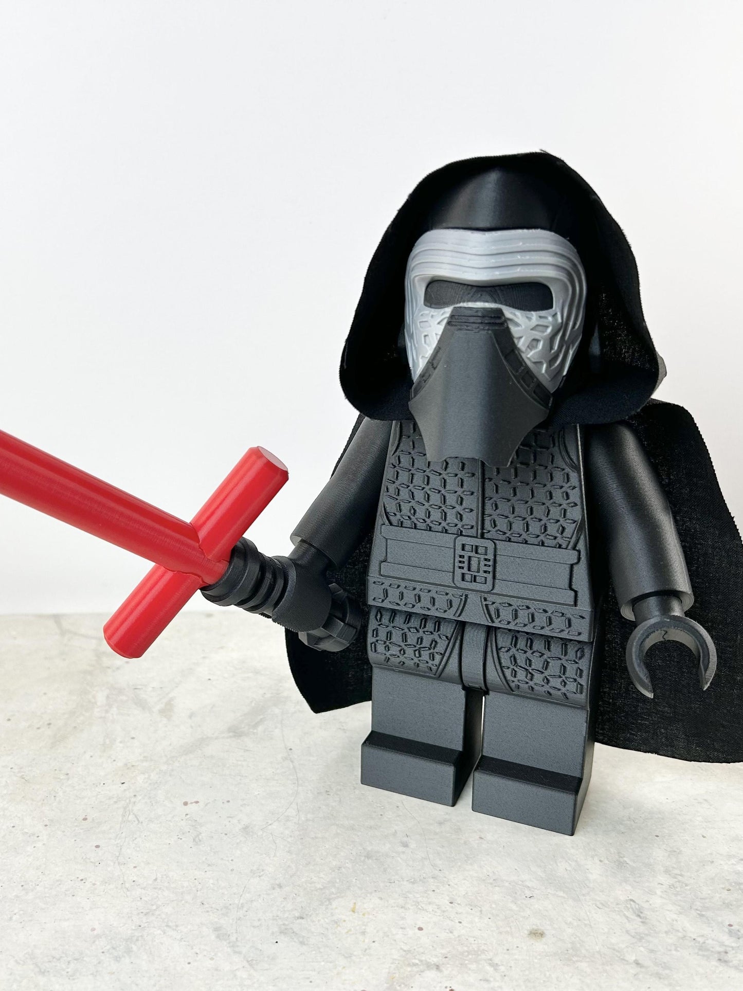 Kylo Ren Star Wars Figure - 9in Tall Lego Inspired Brick MegaFigure