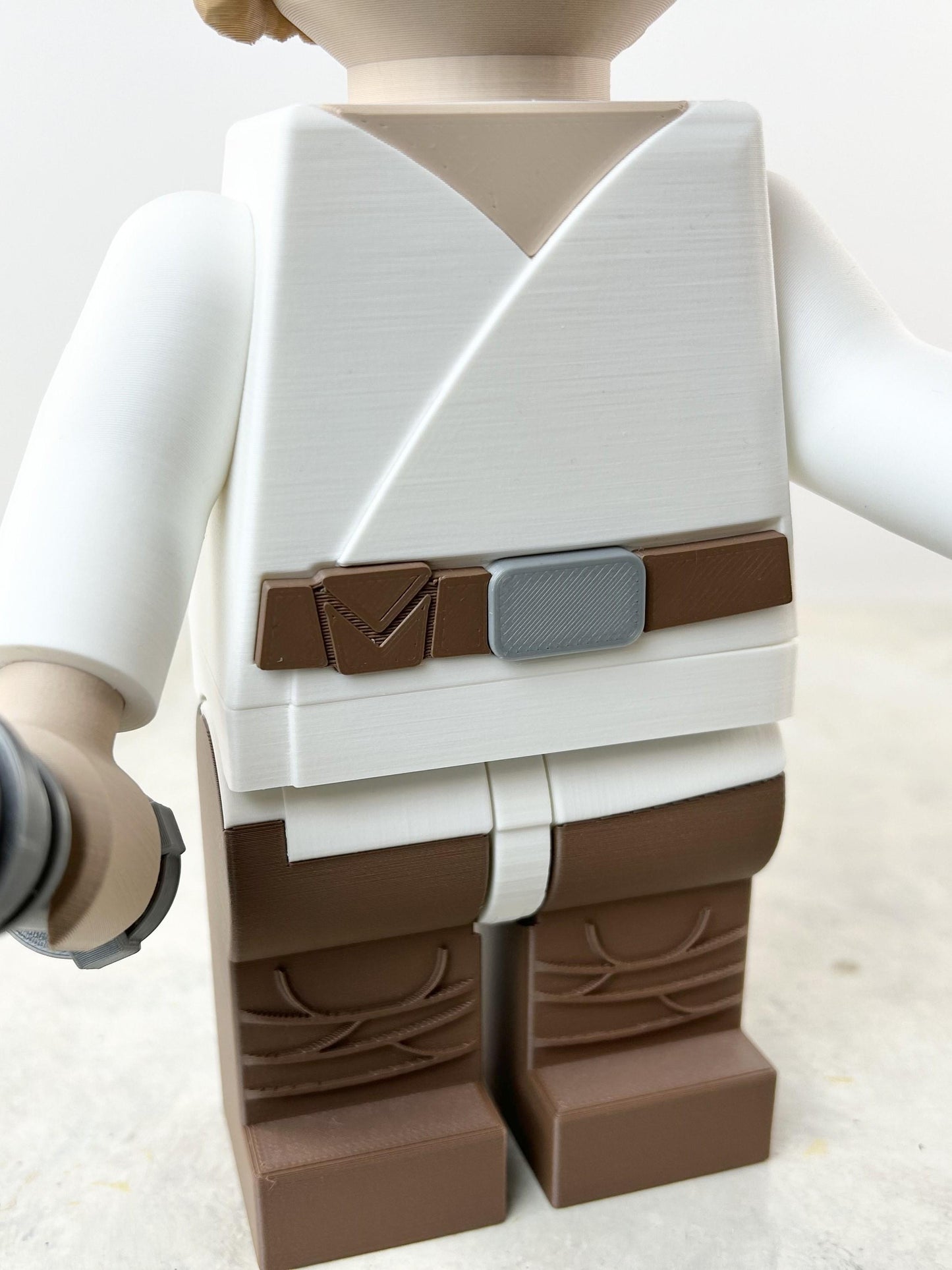 Luke Skywalker Star Wars Figure - 9in Tall Lego Inspired Brick MegaFigure