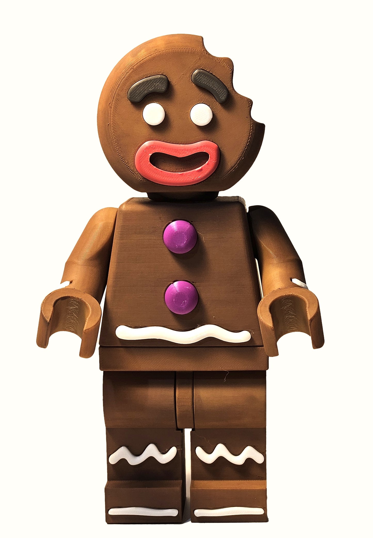 Ginger Bread Man (Gingee) - 9in Tall Lego Inspired Brick MegaFigure