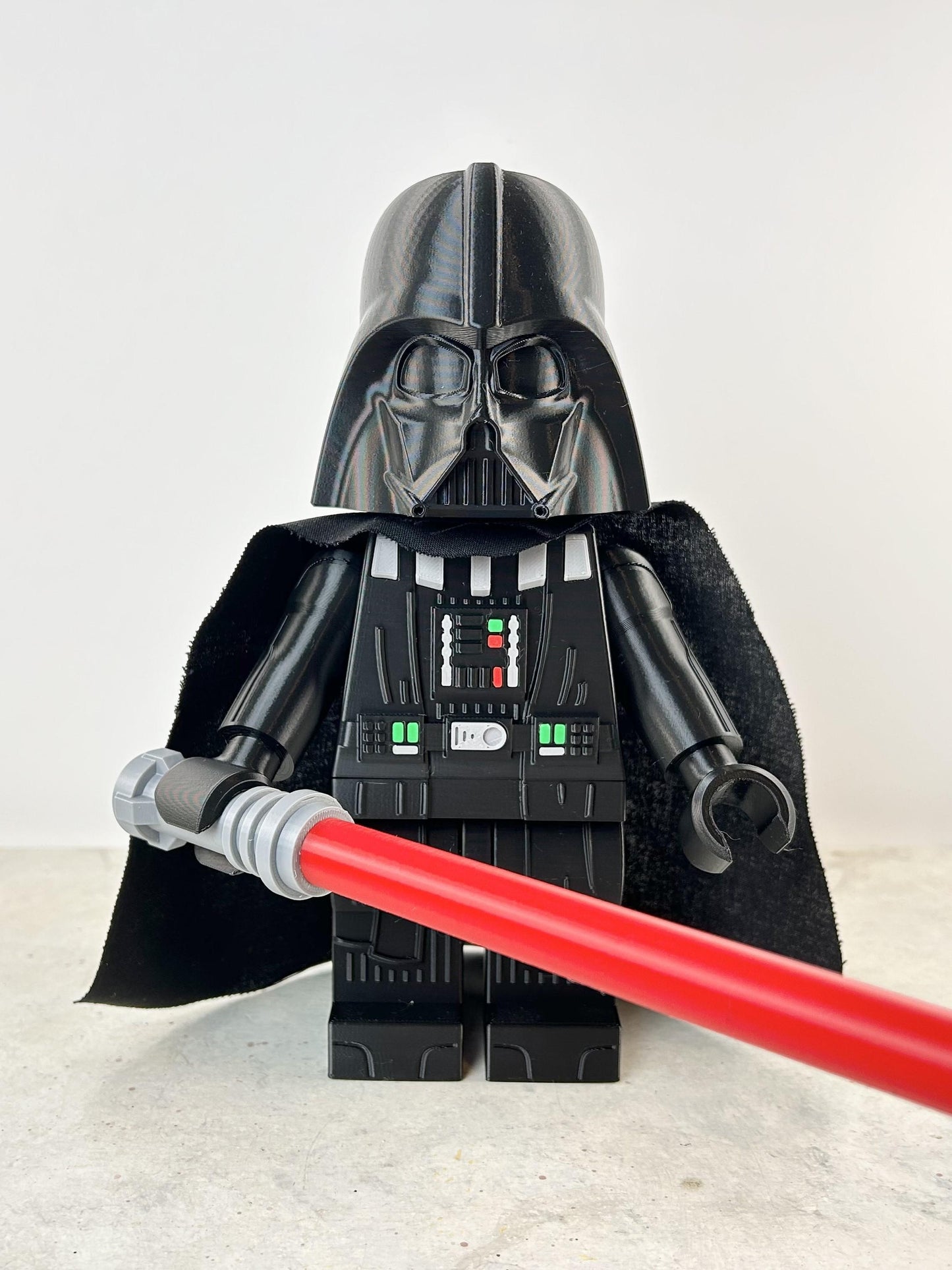 Darth Vader Star Wars Figure - 9in Tall Lego Inspired Brick MegaFigure