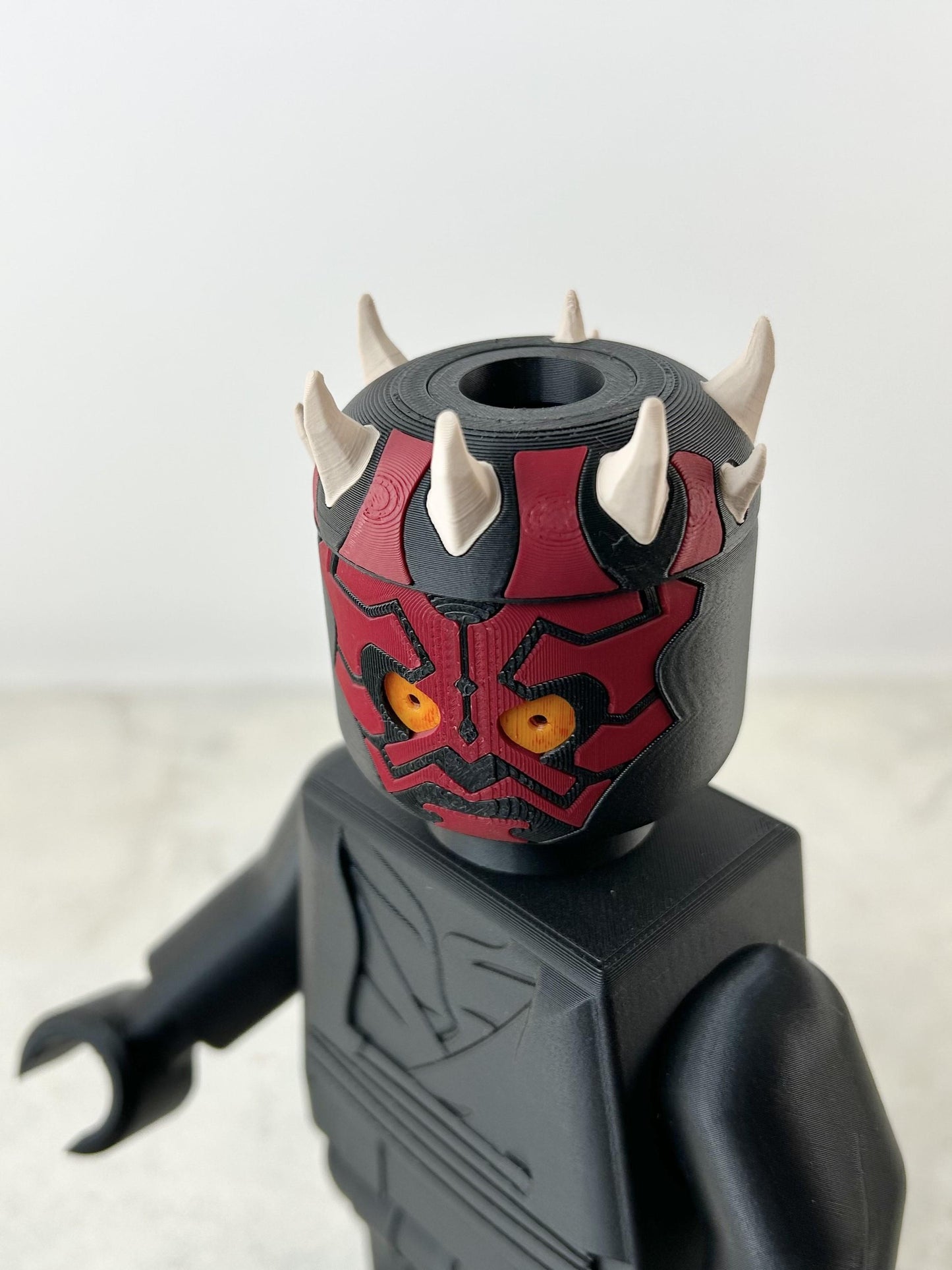 Darth Maul Star Wars Figure - 9in Tall Lego Inspired Brick MegaFigure