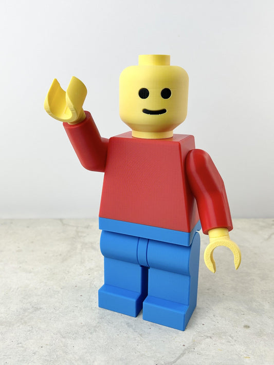 Classic Figure - 9in Tall Lego Inspired Brick MegaFigure