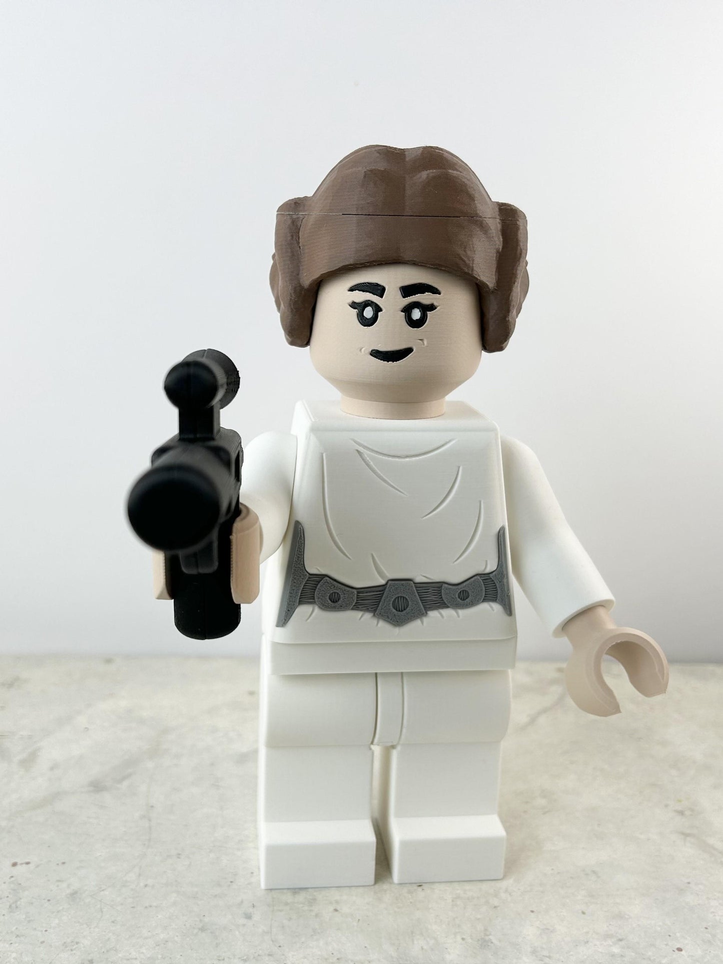 Princess Leia Star Wars Figure - 9in Tall Lego Inspired Brick MegaFigure