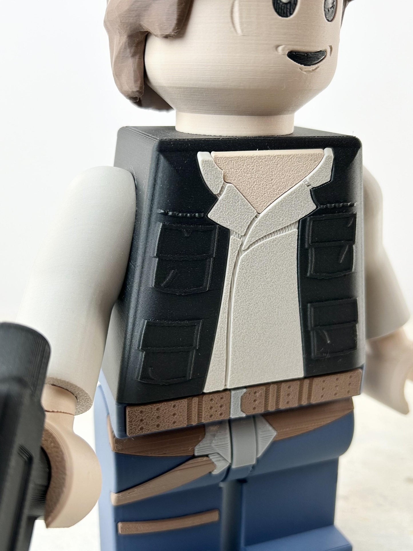 Han Solo Star Wars Figure - 9in Tall Lego Inspired Brick MegaFigure