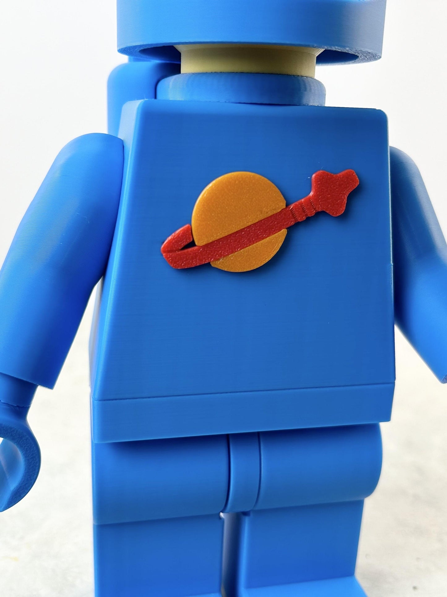 Classic Spaceman - 9in Tall Lego Inspired Brick MegaFigure