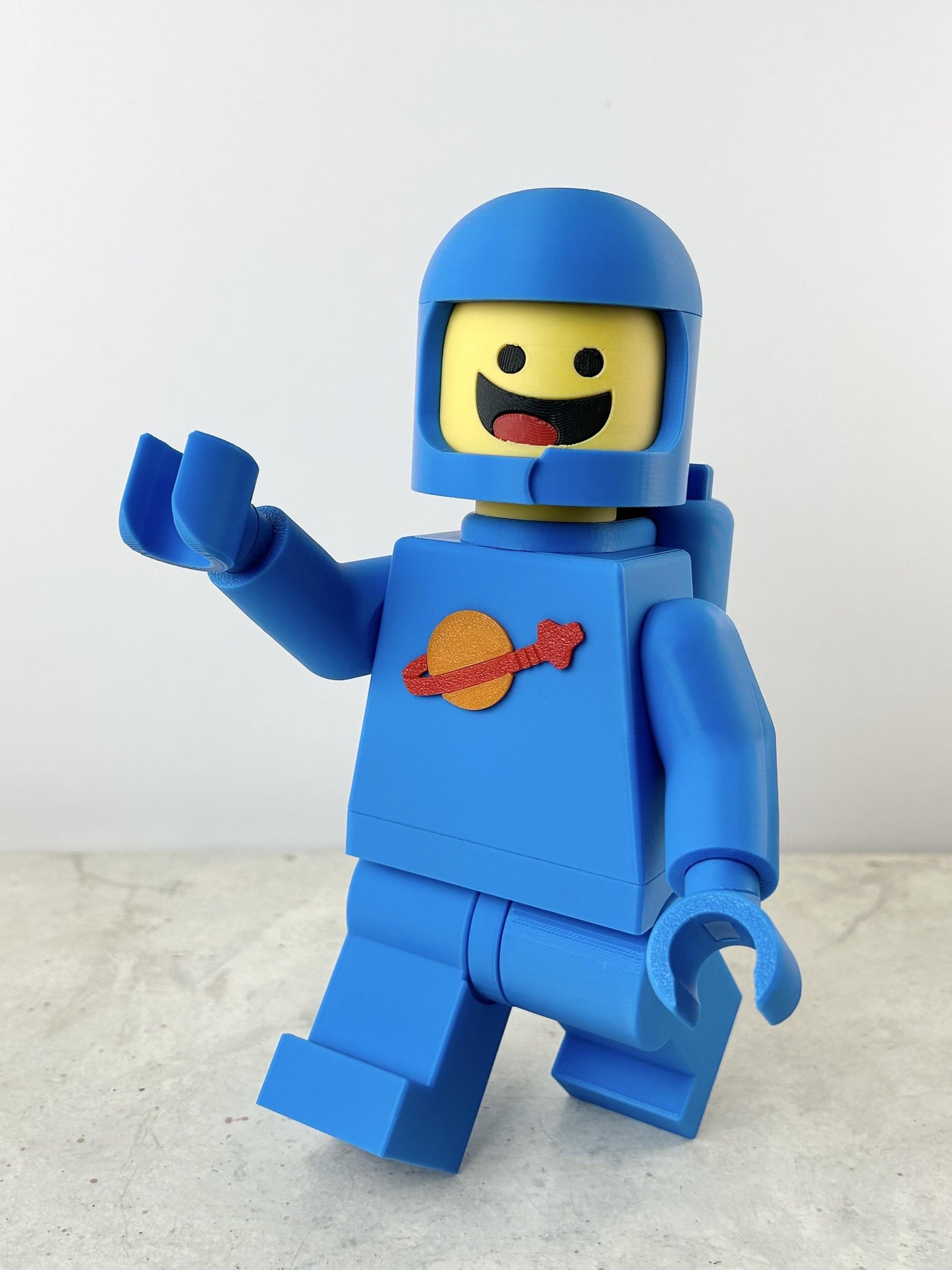 Classic Spaceman - 9in Tall Lego Inspired Brick MegaFigure