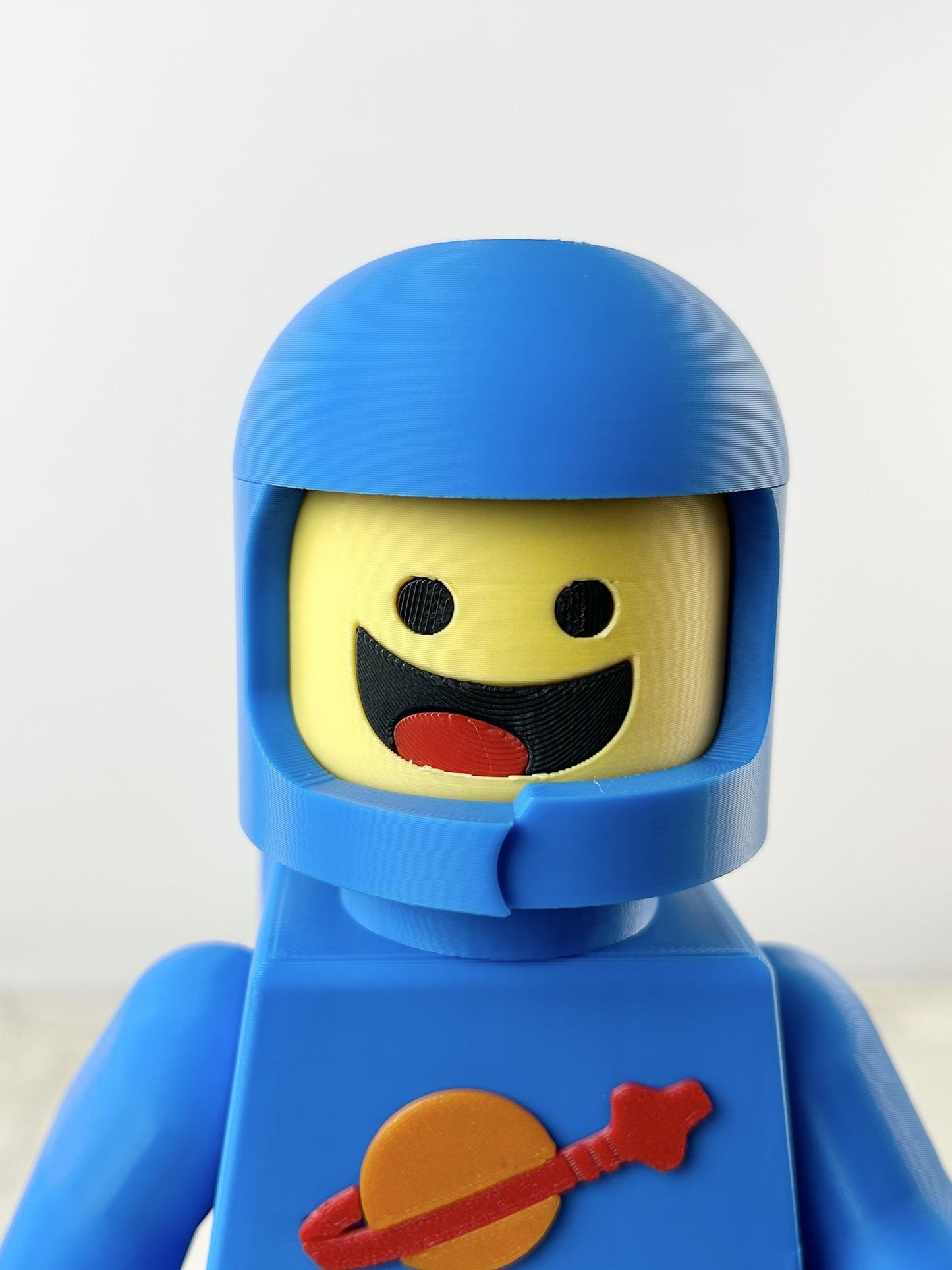 Classic Spaceman - 9in Tall Lego Inspired Brick MegaFigure