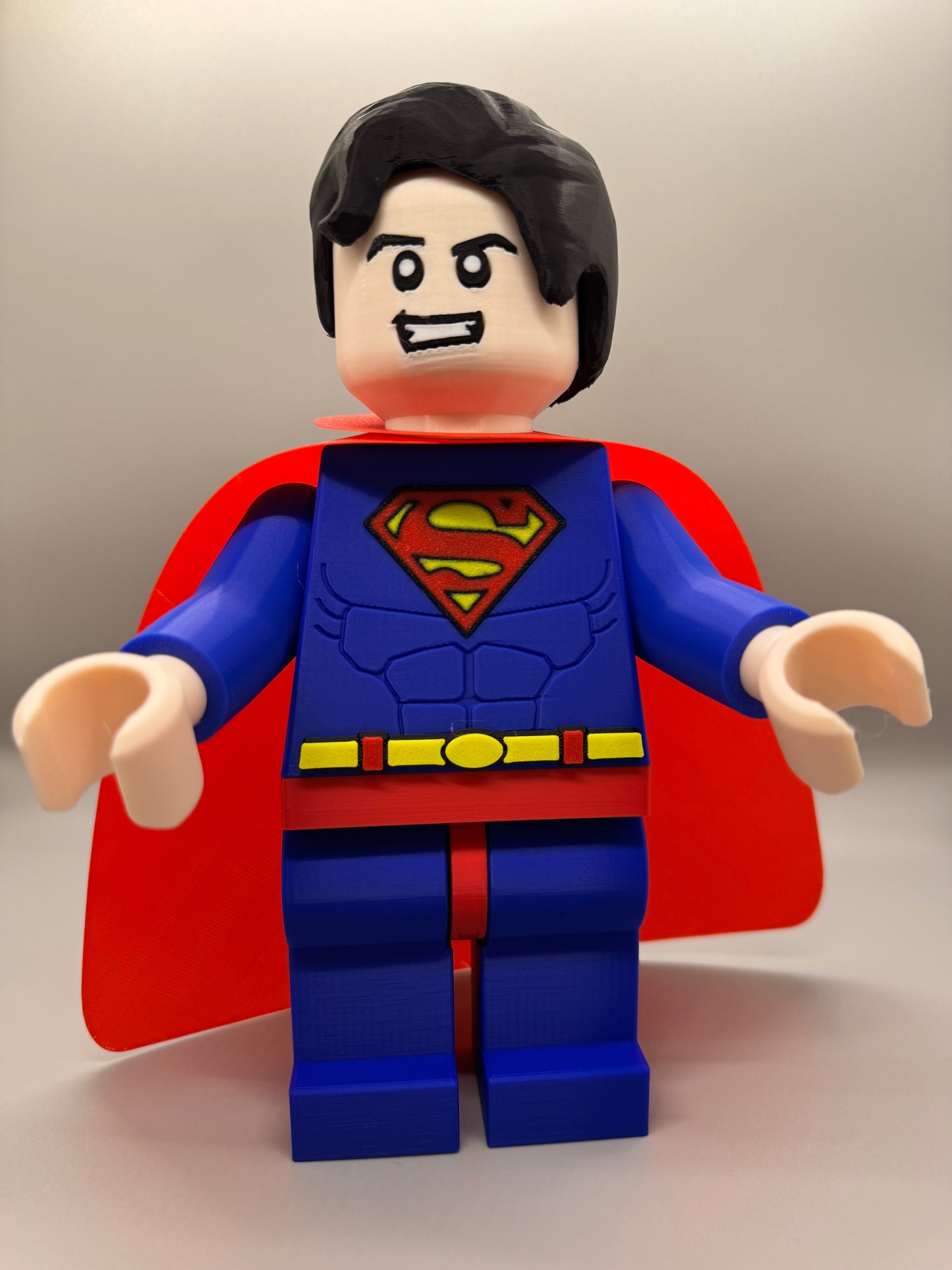 Superman DC Figure - 9in Tall Lego Inspired Brick MegaFigure