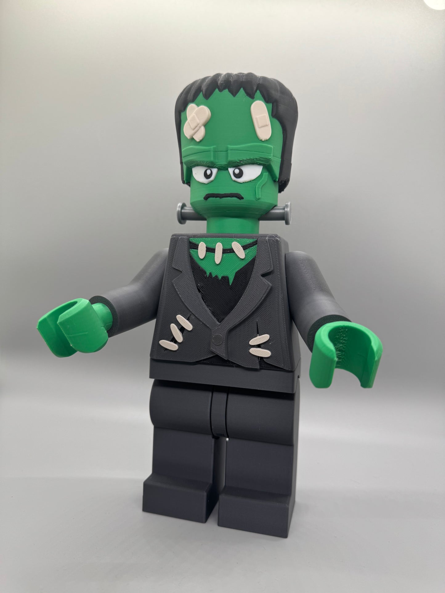 Frankenstein's Monster Halloween Figure - 9in Tall Lego Inspired Brick MegaFigure