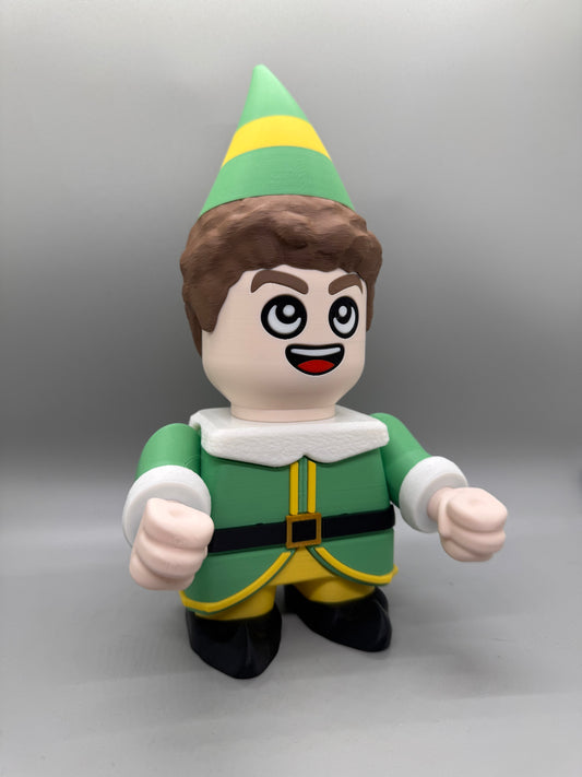 Buddy the Elf - 6in Tall "Chunkster" 3D Printed Toy / Decoration / Fan Art